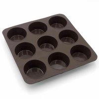 Форма для выпечки мафинов Lessner Chef Choco 9шт 25х25х3,5см [10246]