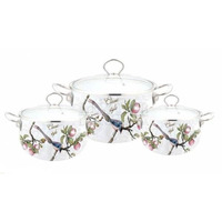 Набор посуды 6 пр. Lessner Enamel Birds 55836