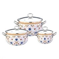 Набор посуды 6 пр. Lessner Enamel Floretta Gold 55833