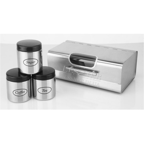 Набор хлебница и емкости для сыпучих Lessner Pola 11158