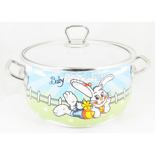 Кастрюля D=16 см 2,0 л Lessner Enamel Baby 55837-16