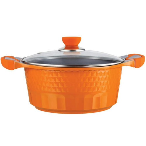 Кастрюля D=20 см 2,4 л Lessner Cast Aluminium Line Orangie