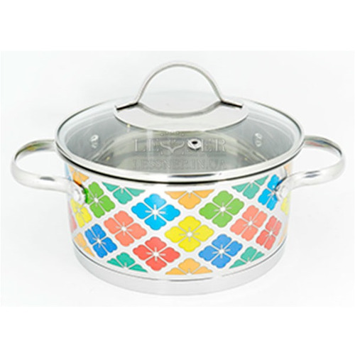 Кастрюля D=20 см 3,0 л Lessner Color Mossa 55106-20