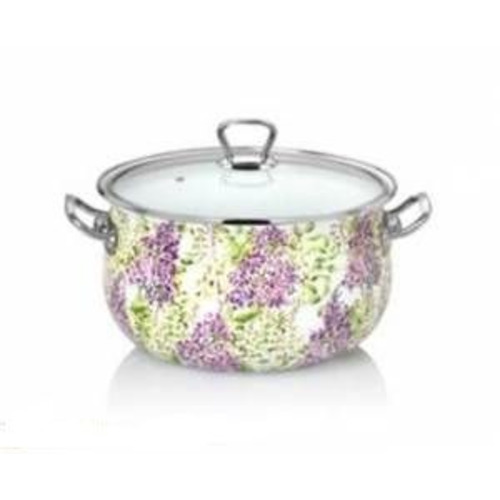 Кастрюля D=22 см 4,6 л Lessner Enamel Lilac